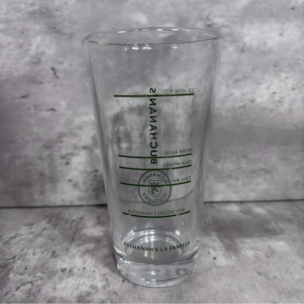 Buchanan's Scotland La Familia Scotch Whisky Glass